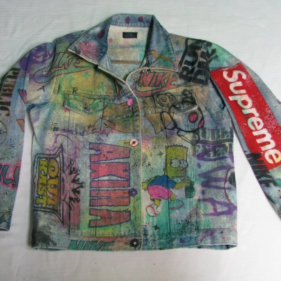 nike supreme denim jacket